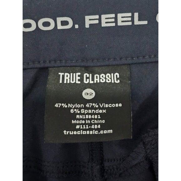Women Look Good Feel Good True Classic Navy Blue Pants Size 32 Nylon‎ Spandex - Picture 1 of 9